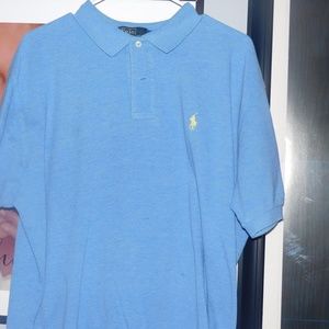 Ralph Lauren Men's short sleeve Polo BLUE w/ YELLO